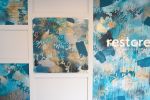 restore branding mural | Murals by Kent Youngstrom. Item composed of synthetic