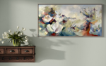 Winged Fable | Oil And Acrylic Painting in Paintings by AnnMarie LeBlanc. Item composed of canvas in contemporary or modern style