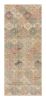 Vintage Zeki Müren Runner in Green and Beige-Brown Tones | Area Rug in Rugs by Rug and Kilim