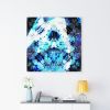Blue Prism _ 9507 | Prints in Paintings by Petra Trimmel. Item made of canvas with paper