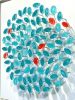 Petals of Joy | Wall Sculpture in Wall Hangings by Carrie Gustafson. Item made of steel with glass