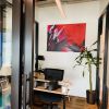 Heat Flash | Oil And Acrylic Painting in Paintings by Jen Sterling | WeWork Coworking & Office Space in Washington. Item composed of canvas and synthetic