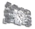 "Monochrome" Glass and Metal Wall Art Sculpture | Wall Sculpture in Wall Hangings by Karo Studios. Item made of metal with glass