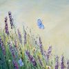 Summer Lavender Field | Oil And Acrylic Painting in Paintings by Amanda Dagg. Item composed of canvas and synthetic