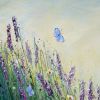 Summer Lavender Field | Oil And Acrylic Painting in Paintings by DaggArt. Item composed of canvas and synthetic
