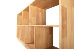 Zuma Para solid wood low open bookcase | Shelving in Storage by Modwerks Furniture Design LLC. Item made of wood compatible with minimalism and contemporary style