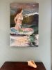 Crest Of A Wave | Oil And Acrylic Painting in Paintings by Julia Lawing Fine Art. Item made of canvas & synthetic