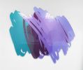 Four Scribbles Wall Sculpture (Blues) Laser cut acrylic | Wall Hangings by Ryan Coleman. Item composed of synthetic in minimalism or contemporary style