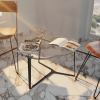 APPLE Crystal Glass Coffee Table with Steel Structure | Tables by GREYGE. Item composed of walnut and steel in contemporary or modern style