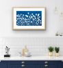 Spring Clover 1 (12 x 24" original hand-printed cyanotype) | Photography by Christine So. Item made of paper compatible with boho and country & farmhouse style