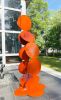 Hyacinth Large Outdoor Metal Sculpture Abstract Art | Sculptures by VK Sculptures. Item made of steel works with minimalism & mid century modern style