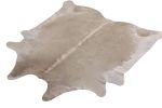 Rug & Kilim’s Contemporary Cowhide Rug in White and Rose | Area Rug in Rugs by Rug and Kilim