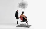 Naifu Metal and Faux Leather Chair | Accent Chair in Chairs by LAGU. Item made of metal compatible with minimalism and contemporary style