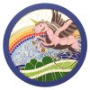 Mythical Friends in Flight | Public Mosaics by Stacia Goodman Mosaics | Dayton childrens hospital in Dayton. Item composed of glass and synthetic
