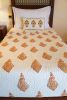 Big Floral Paisley Quilt | Linens & Bedding by Jaipur Bloc House. Item made of cotton