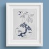 'Flowering Prosperity' Limited Edition Etching | Prints by Chris Chun Art and Home Decor. Item composed of paper