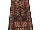Rug & Kilim’s Tribal rug in Red, Brown and Blue geometric | Area Rug in Rugs by Rug and Kilim