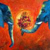 Roni&Tal | Oil And Acrylic Painting in Paintings by Chiara Magni. Item composed of canvas & synthetic