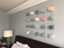 Color Blocks - Set of 20 | Wall Sculpture in Wall Hangings by Lauren Herzak-Bauman. Item composed of ceramic