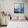 Seeking Stillness | Oil And Acrylic Painting in Paintings by Ana Carolina Mönnaco. Item composed of canvas and synthetic in minimalism or contemporary style