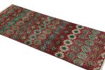 Vintage Zeki Múren Runner in Red, with Colorful Floral | Area Rug in Rugs by Rug and Kilim