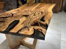 Special 500 Year Old Resin Walnut Table | Dining Table in Tables by Gül Natural Furniture. Item composed of walnut in country & farmhouse or art deco style