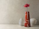 "Elara" Flower vase in Red marble and White Carrara | Vases & Vessels by Carcino Design. Item composed of marble compatible with minimalism and contemporary style