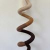 Modern Spiral Hanging Decor | Wabi Sabi Boho Ceiling Art | Wall Sculpture in Wall Hangings by Sarmal Design. Item composed of cotton and metal in boho or minimalism style