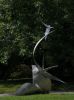 On a Lark | Public Sculptures by Dave Caudill | Yew Dell Botanical Gardens in Crestwood. Item made of steel