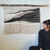 Earth & Sky woven wall hanging | Macrame Wall Hanging in Wall Hangings by Little Larch Studio. Item made of wood & cotton