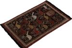 Rug & Kilim’s Shirvan Tribal Rug In Red, Orange & Brown | Area Rug in Rugs by Rug and Kilim