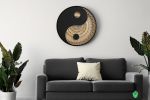 Taijitu (Yin Yang) | Wall Sculpture in Wall Hangings by Mohamad Aaqib. Item composed of wood in contemporary or mediterranean style