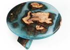 Black Cherry Burl Islands Blue/Green Resin 30" Coffee Table | Tables by Lumberlust Designs
