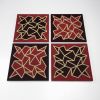 Jacquard Weavings | Wall Sculpture in Wall Hangings by Zuzana Licko. Item composed of wood and fabric in minimalism or mid century modern style