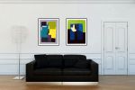 Ng 46r | Oil And Acrylic Painting in Paintings by Luis Medina. Item made of paper works with minimalism & contemporary style