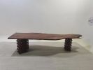 Paris Black Walnut Solid Wood Slab 10-14 Seater Table | Dining Table in Tables by Holzsch