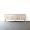 Mae Credenza | Storage by Crump & Kwash. Item made of oak wood & brass compatible with mid century modern and contemporary style