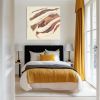 A Day at the Beach - Seawood - Original Acrylic Painting | Oil And Acrylic Painting in Paintings by Swann Freslon. Item made of birch wood compatible with minimalism and mid century modern style