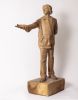 (The Human Contrast) – A Study in Walnut Wood | Sculptures by Holzkunst Samuel Meisinger. Item composed of wood in country & farmhouse style
