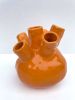 Hydra Vase - Juicy Orange low | Vases & Vessels by niho Ceramics. Item made of stoneware works with minimalism & contemporary style