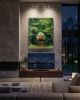 Original Heavy Impasto Oil Canvas: Eigenji Zen Train | Oil And Acrylic Painting in Paintings by Dynasty Artisan. Item composed of linen in contemporary or japandi style
