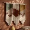 Modern Thread Wrapped Tapestry | Macrame Wall Hanging in Wall Hangings by Sarmal Design. Item made of cotton compatible with scandinavian style