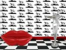 Diana , DOH 01 (Black on white) DOH02 (White on Black) | Wallpaper in Wall Treatments by ART DECOR DESIGNS. Item made of paper