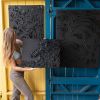 Heavy Texture Black Wave Painting | Oil And Acrylic Painting in Paintings by Monika Kupiec Abstract Art. Item works with minimalism & contemporary style