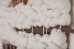 Spring Fog | Tapestry in Wall Hangings by Keyaiira | leather + fiber | Reveal Hair Studio in Santa Rosa. Item composed of wool and fiber