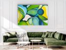 Underwater Bloom | Oil And Acrylic Painting in Paintings by Catherine Détraves. Item made of canvas works with contemporary & eclectic & maximalism style