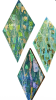 Scales Tiles | Sculptures by Nadia Fairlamb Art. Item composed of birch wood and copper in minimalism or coastal style