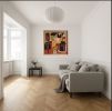 Topographie du rêve | Oil And Acrylic Painting in Paintings by Sophie DUMONT.. Item made of wood with canvas works with minimalism & contemporary style