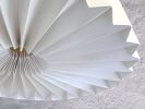 Empire Pleated hanging lamp - sconces Cone, Modern wall lamp | Sconces by Studio Pleat. Item composed of wood and paper in minimalism or contemporary style