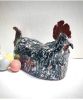 Chicken Sculpture | Ornament in Decorative Objects by Nori’s Wishes Studio. Item made of ceramic